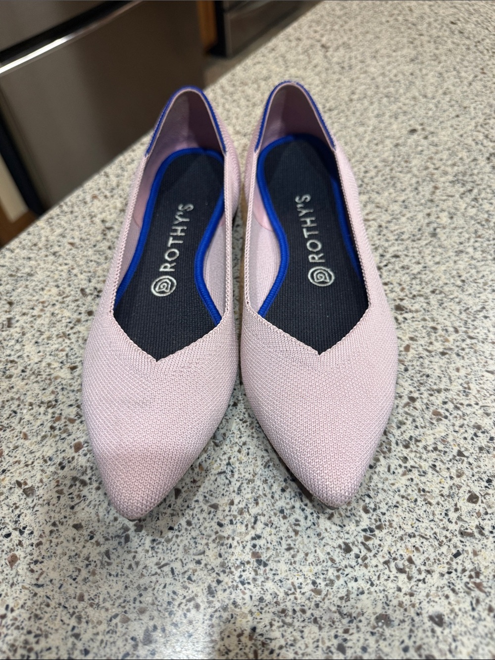Rothy's Pink Pointed-Toe Flats